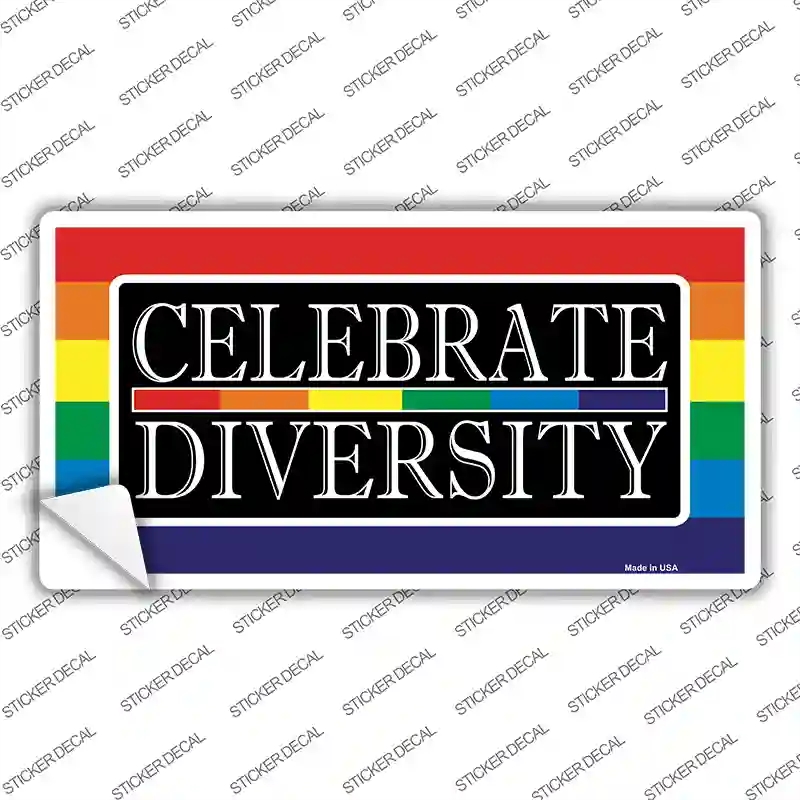 LP-4734s-L Celebrate Diversity Novelty Sticker Decal - Large