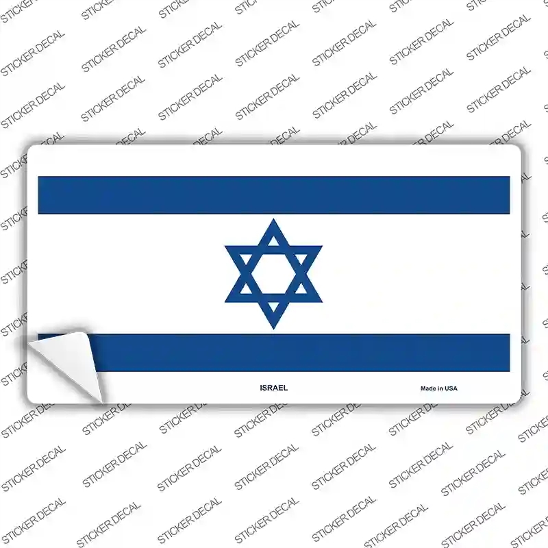 LP-490s-S Israel Flag Novelty Sticker Decal - Small
