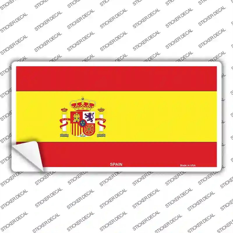 LP-496s-XL Spain Flag Novelty Sticker Decal - Extra Large