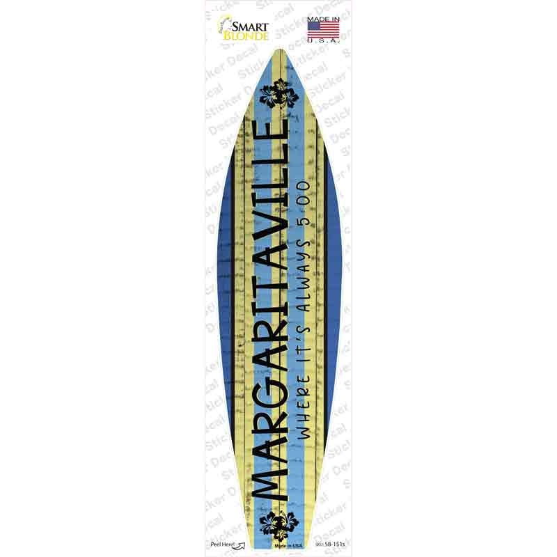 SB-151s-M Margaritaville Novelty Surfboard Sticker Decal - Medium