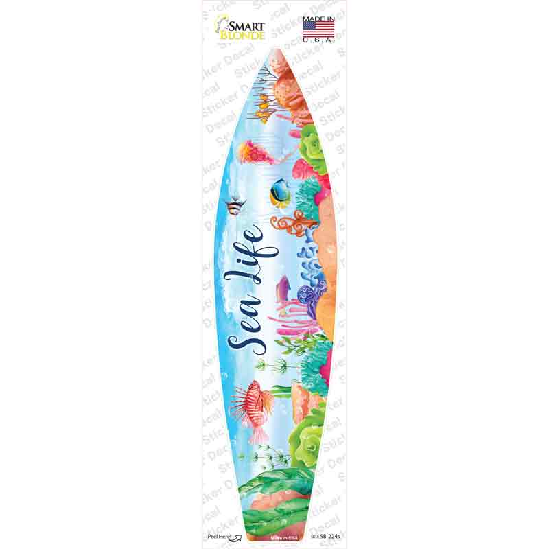 SB-224s-M Sea Life Novelty Surfboard Sticker Decal - Medium