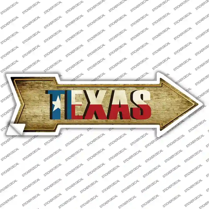 A-236s-S Texas Novelty Arrow Sticker Decal - Small