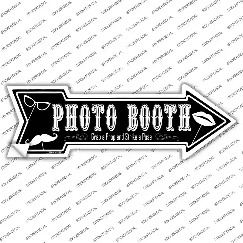 A-269s-S Photo Booth Novelty Arrow Sticker Decal - Small