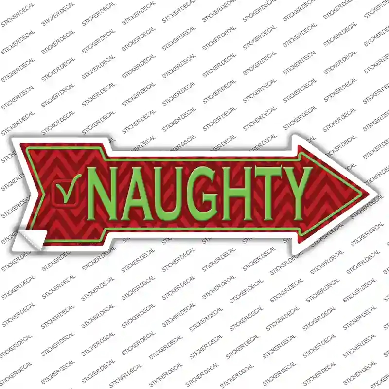 A-193s-XL Naughty Novelty Arrow Sticker Decal - Extra Large