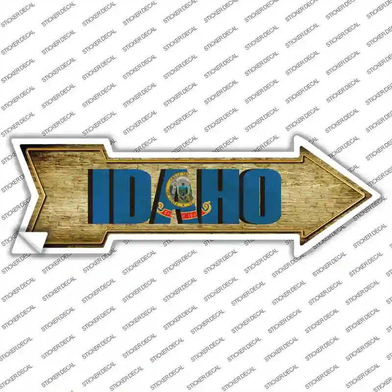 A-205s-S Idaho Novelty Arrow Sticker Decal - Small
