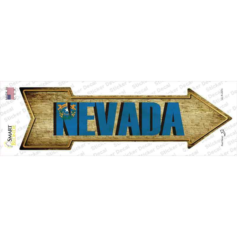 A-221s-M Nevada Novelty Arrow Sticker Decal - Medium