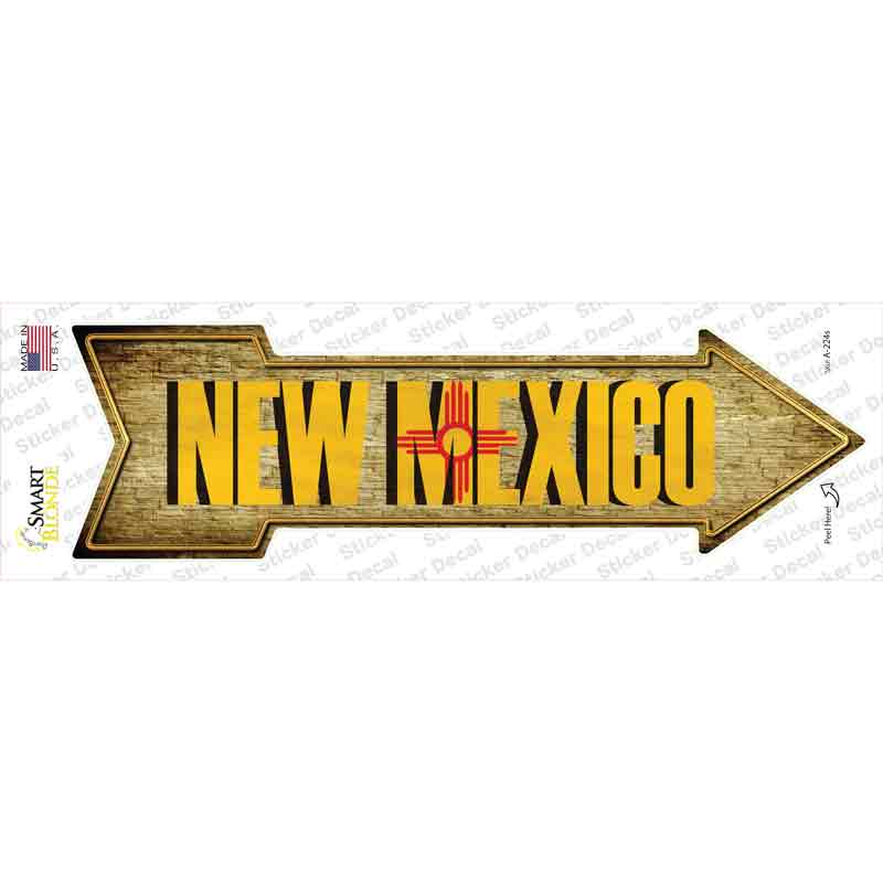 A-224s-M   Mexico Novelty Arrow Sticker Decal - Medium