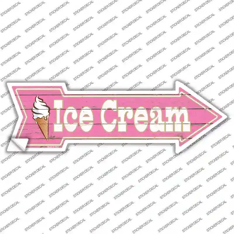 A-275s-L Ice Cream Novelty Arrow Sticker Decal - Large
