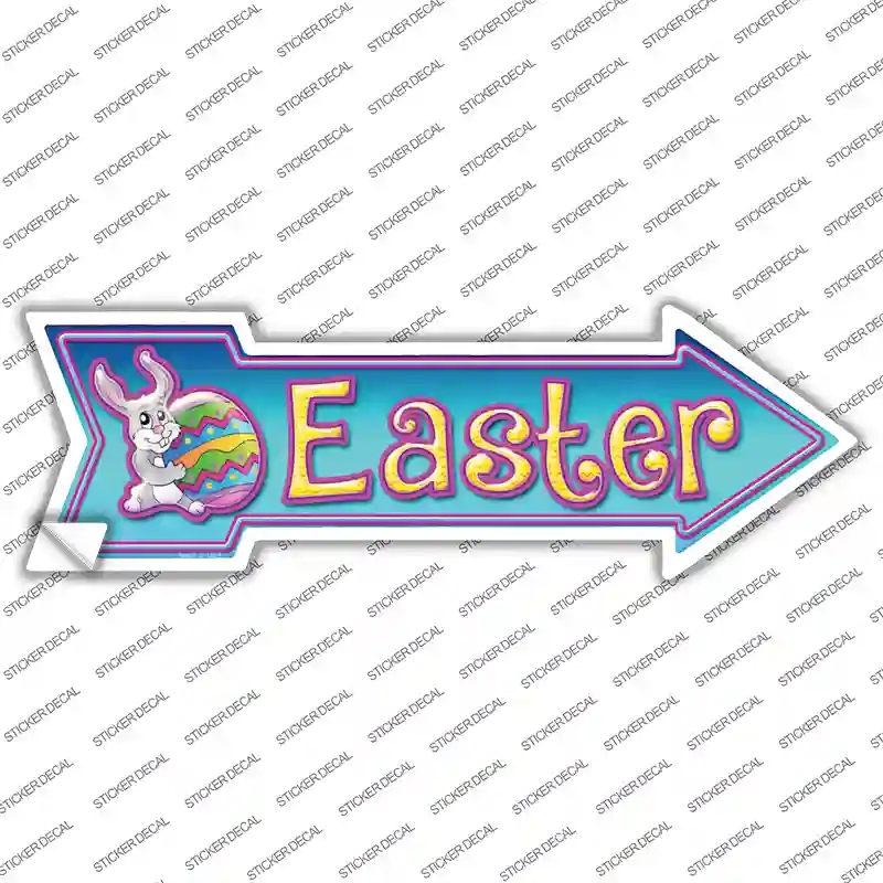 A-286s-L Easter Novelty Arrow Sticker Decal - Large