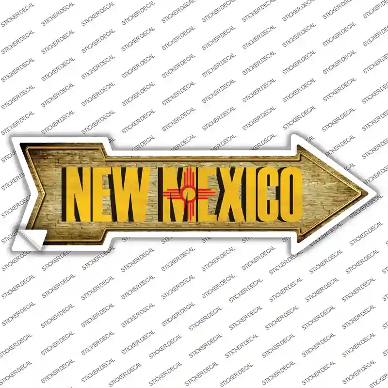 A-224s-S   Mexico Novelty Arrow Sticker Decal - Small