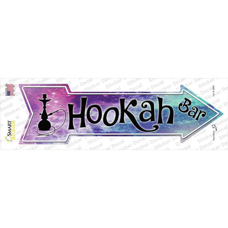 A-266s-M Hookah Bar Novelty Arrow Sticker Decal - Medium