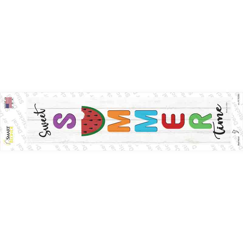 K-1636s-M Sweet Summer Time Novelty Narrow Sticker Decal - Medium