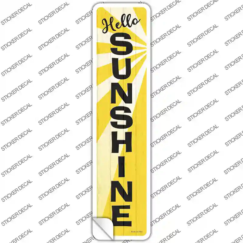 K-1637s-XL Hello Sunshine Novelty Narrow Sticker Decal - Extra Large