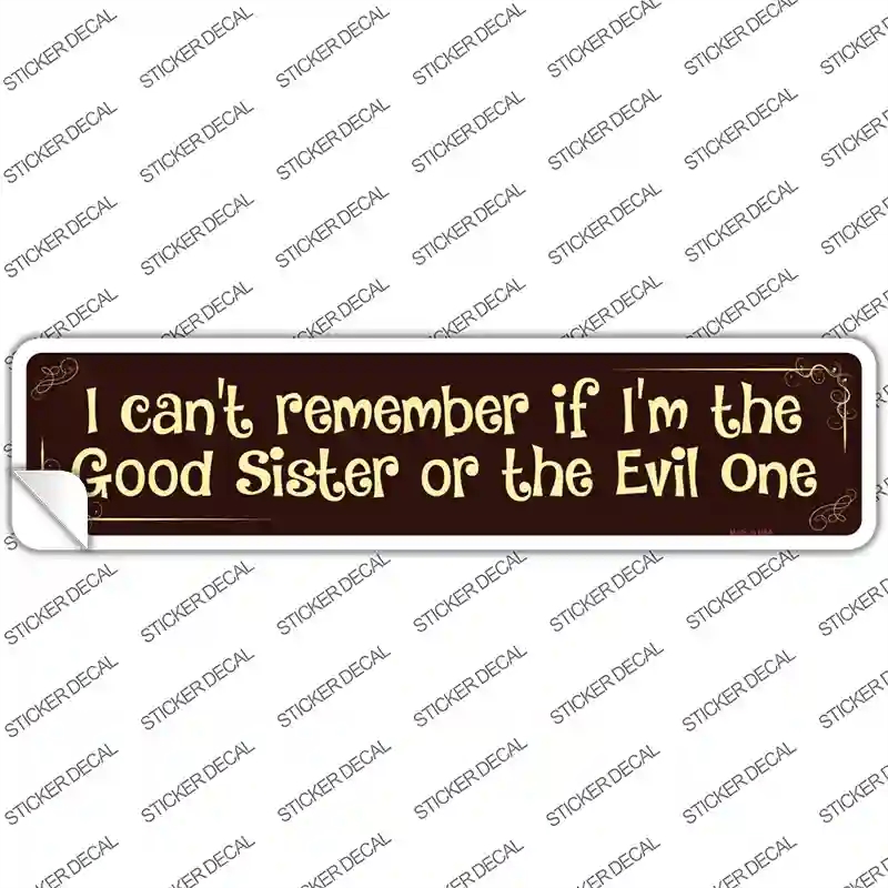 K-512s-XL I Cant Remember Novelty Narrow Sticker Decal - Extra Large