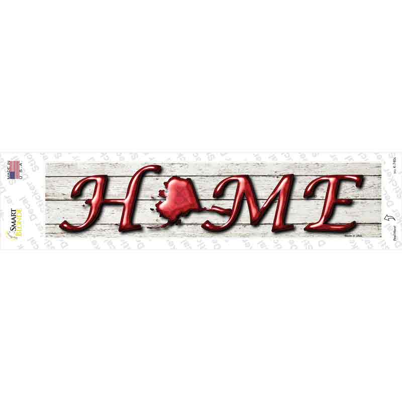 K-740s-M Alaska Home Outline Novelty Narrow Sticker Decal - Medium