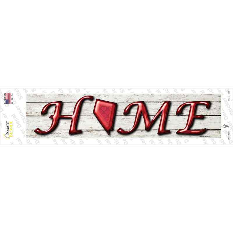 K-766s-M Nevada Home Outline Novelty Narrow Sticker Decal - Medium