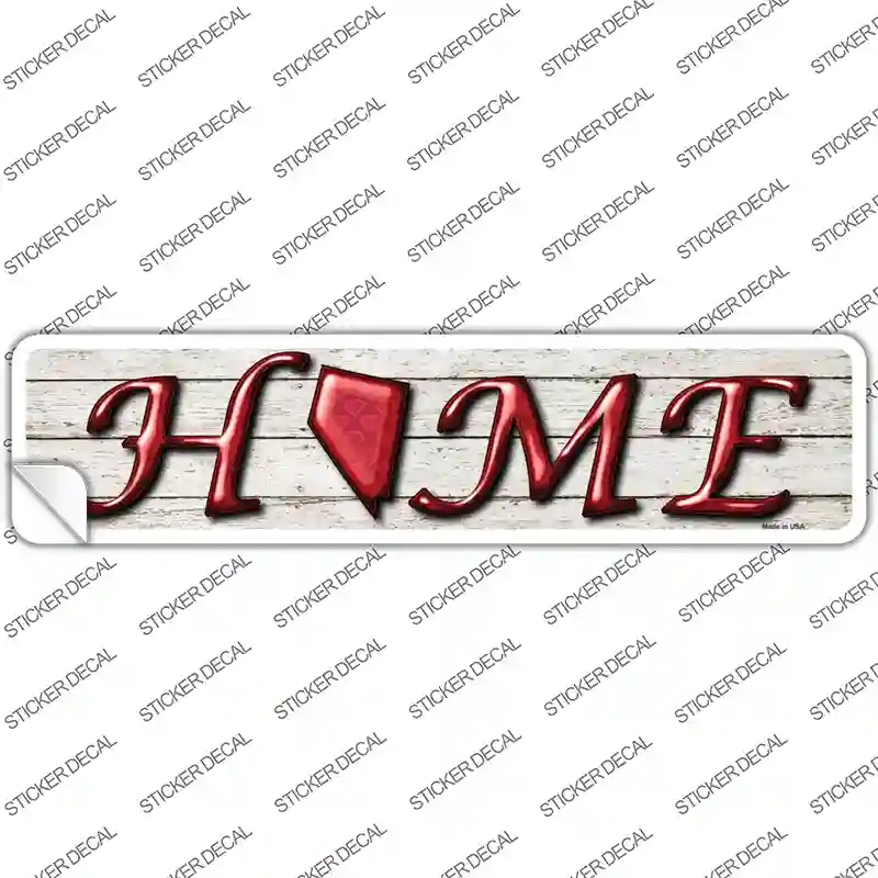 K-766s-S Nevada Home Outline Novelty Narrow Sticker Decal - Small
