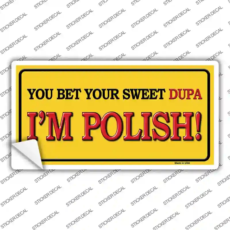 LP-11049s-S Im Polish Novelty Sticker Decal - Small