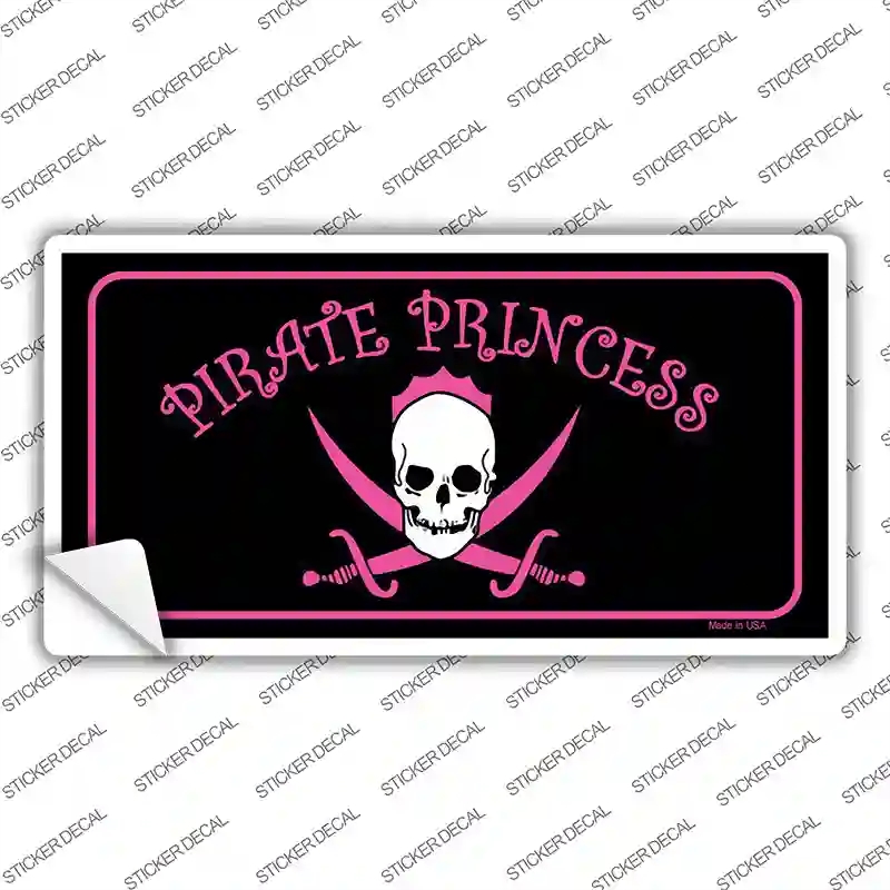 LP-1119s-S Pirate Princess Novelty Sticker Decal - Small