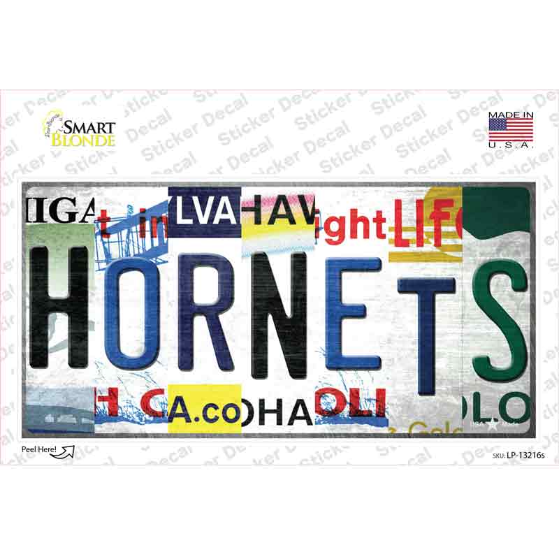 LP-13216s-M Hornets Strip Art Novelty Sticker Decal - Medium