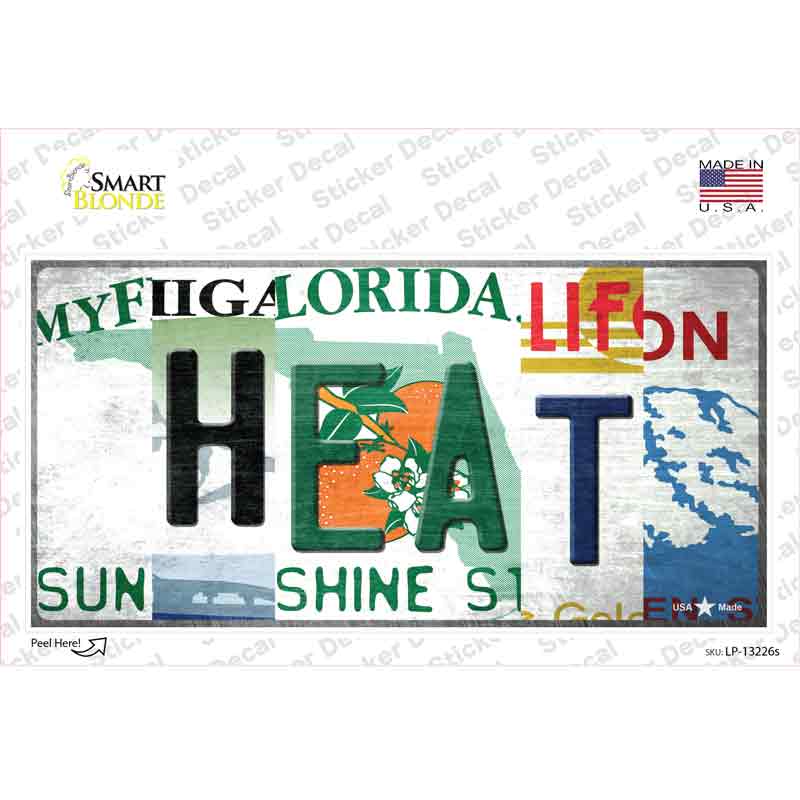 LP-13226s-M Heat Strip Art Novelty Sticker Decal - Medium