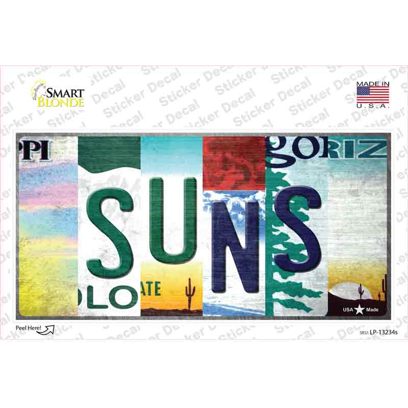 LP-13234s-M Suns Strip Art Novelty Sticker Decal - Medium
