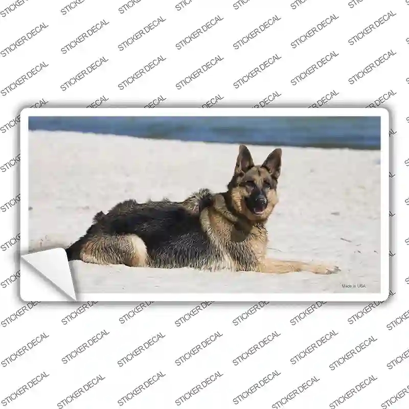 LP-2169s-S German Shepherd Dog Novelty Sticker Decal - Small