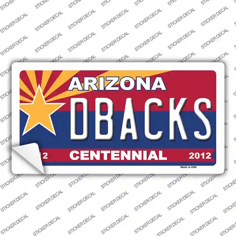 LP-1818s-XL Arizona Centennial Dbacks Novelty Sticker Decal - Extra Large