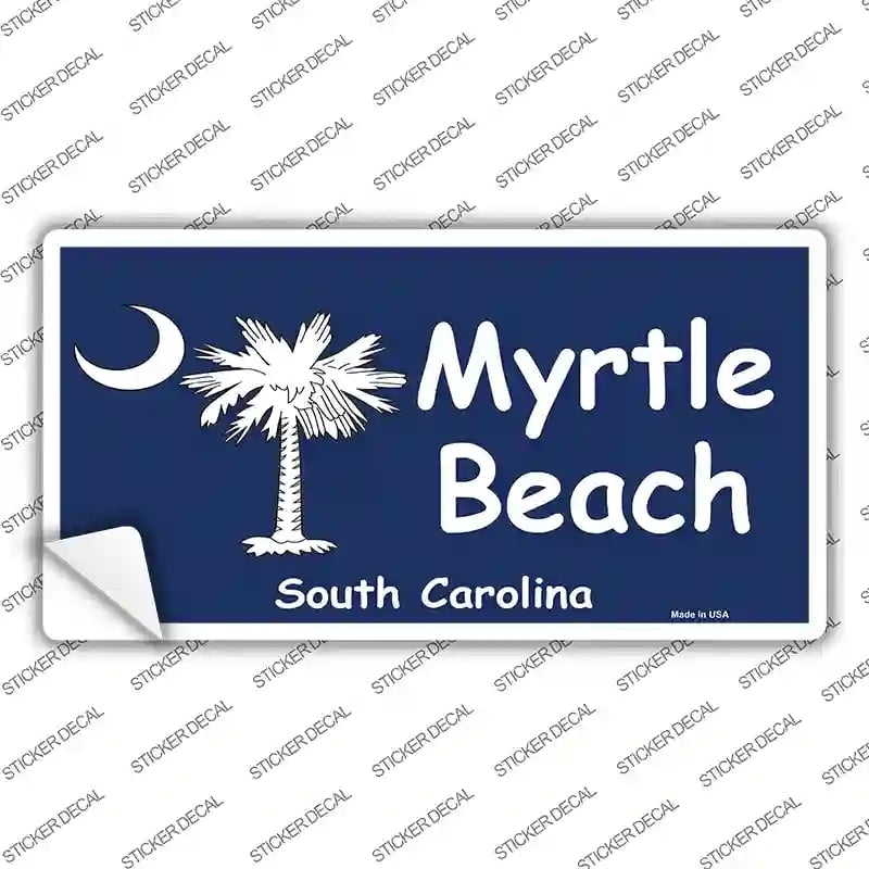 LP-182s-L Myrtle Beach Novelty Sticker Decal - Large