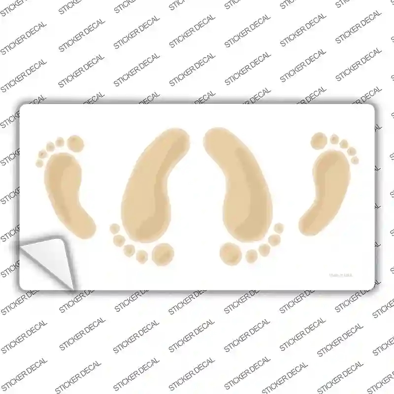 LP-2019s-L Happy Feet Novelty Sticker Decal - Large