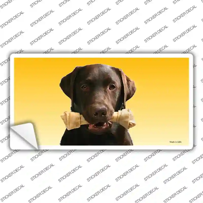 LP-2164s-S Chocolate Labrador Retriever Dog Novelty Sticker Decal - Small