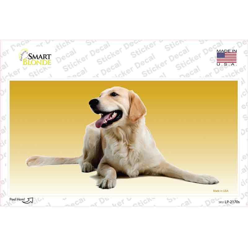 LP-2170s-M Golden Retriever Dog Novelty Sticker Decal - Medium