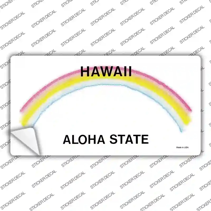 LP-2226s-L Hawaii State Blank Novelty Sticker Decal - Large