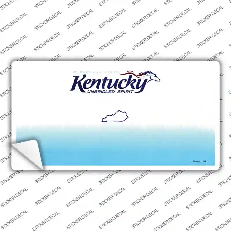 LP-2232s-XL Kentucky State Blank Novelty Sticker Decal - Extra Large
