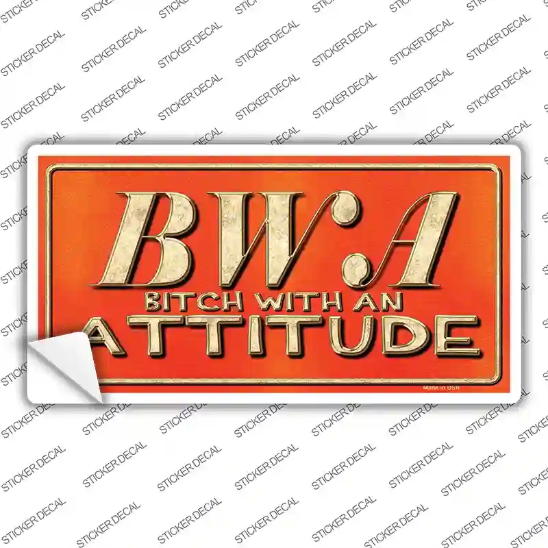 LP-364s-S B.W.A. Novelty Sticker Decal - Small