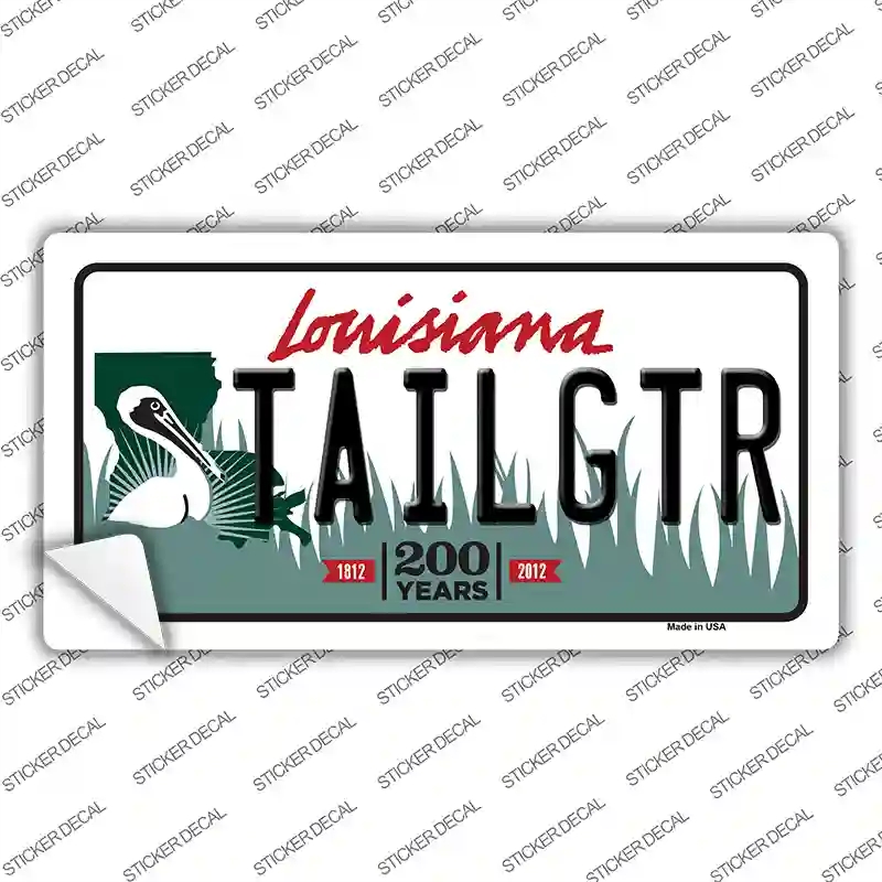 LP-3678s-S Tailgtr Louisiana Novelty Sticker Decal - Small