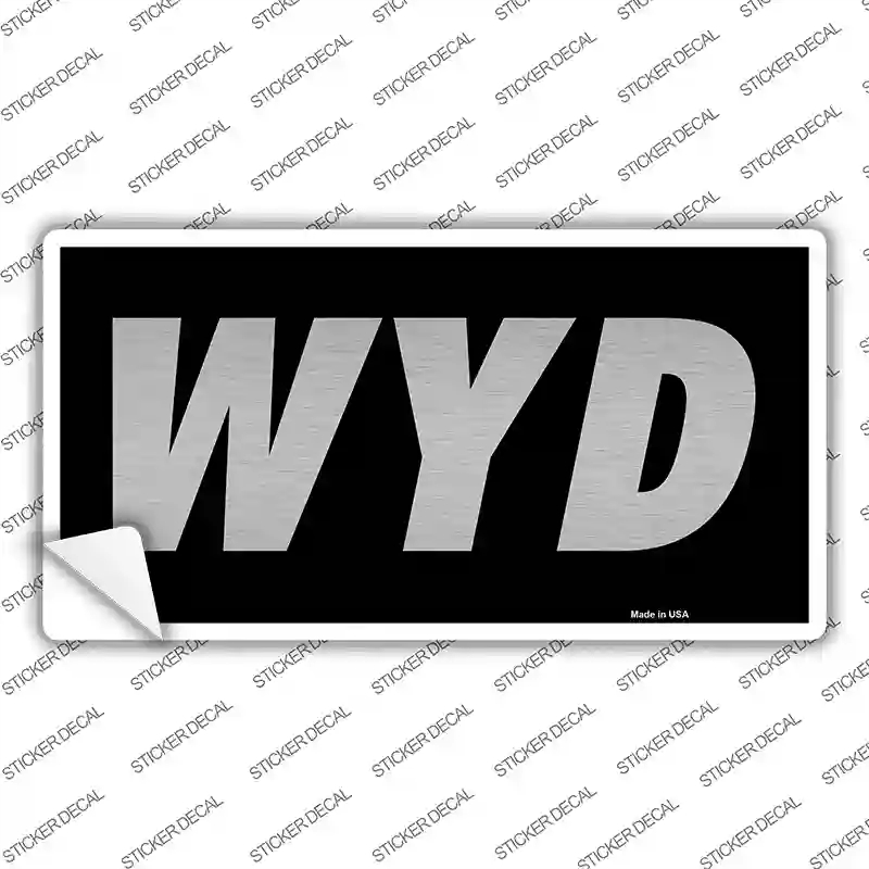 LP-13617s-S WYD Black Novelty Sticker Decal - Small