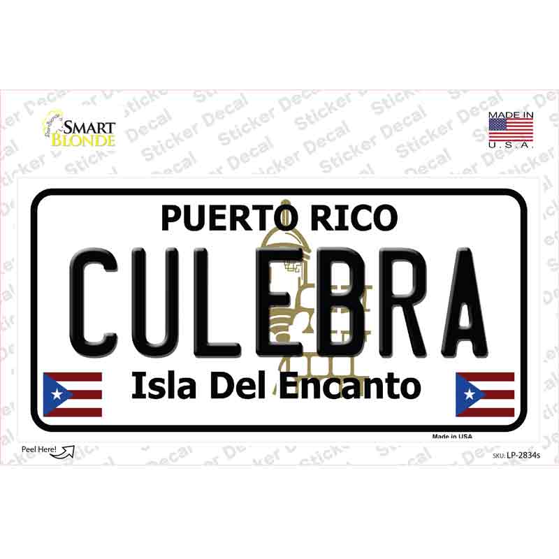 LP-2834s-M Culebra Novelty Sticker Decal - Medium
