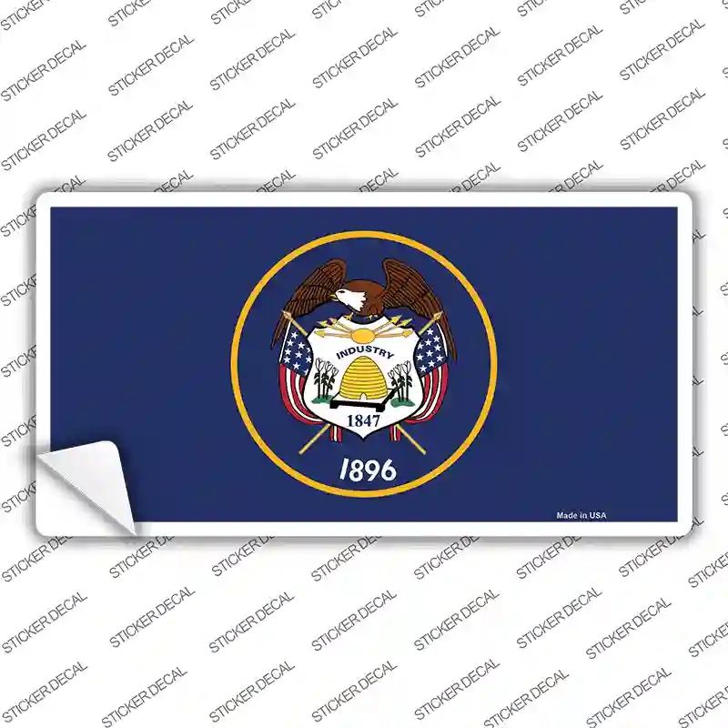 LP-3603s-S Utah State Flag Novelty Sticker Decal - Small