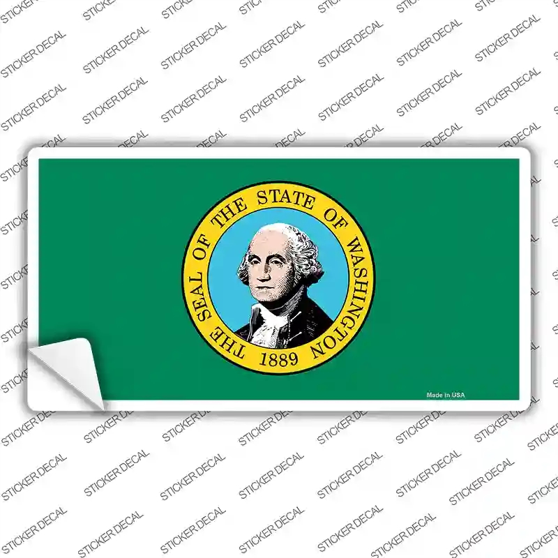 LP-3606s-L Washington State Flag Novelty Sticker Decal - Large