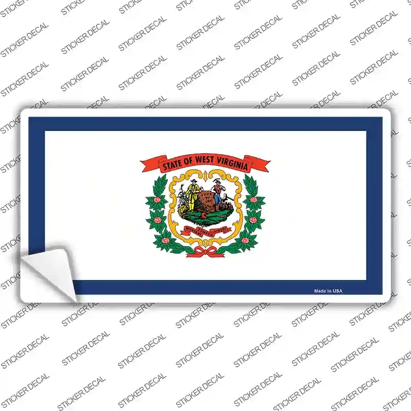 LP-3607s-S West Virginia State Flag Novelty Sticker Decal - Small