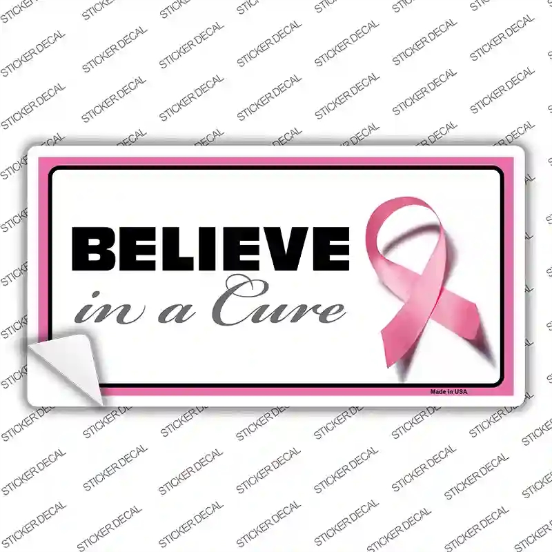 LP-2894s-L Believe in A Cure Novelty Sticker Decal - Large
