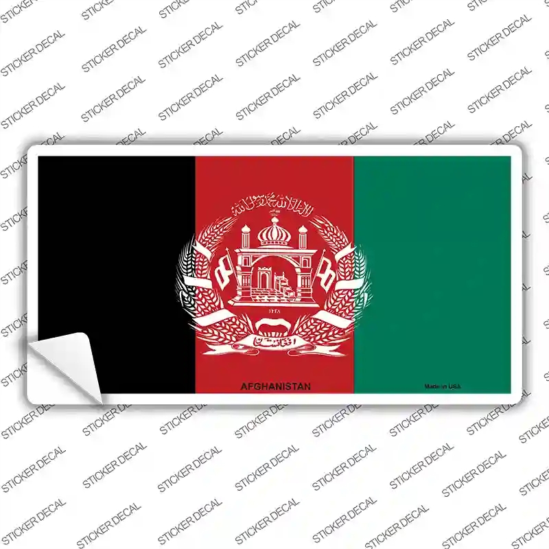LP-3950s-S Afghanistan Flag Novelty Sticker Decal - Small