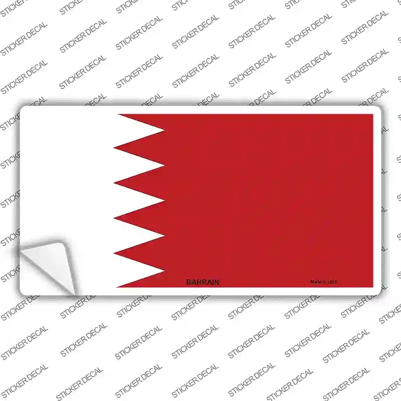 LP-3968s-XL Bahrain Flag Novelty Sticker Decal - Extra Large