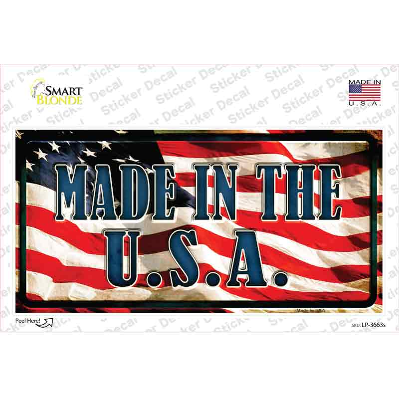 LP-3663s-M Made in the USA Novelty Sticker Decal - Medium