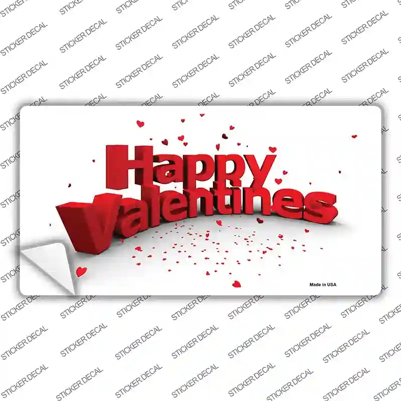 LP-5139s-XL Happy Valentines Novelty Sticker Decal - Extra Large