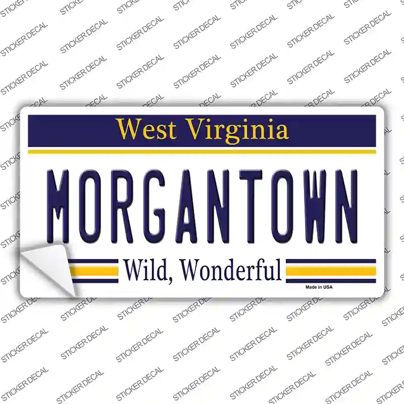 LP-6540s-S Morgantown West Virginia Novelty Sticker Decal - Small