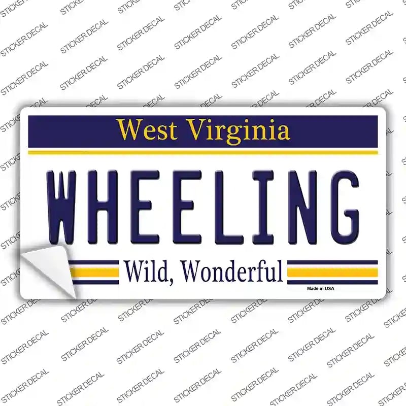 LP-6542s-S Wheeling West Virginia Novelty Sticker Decal - Small