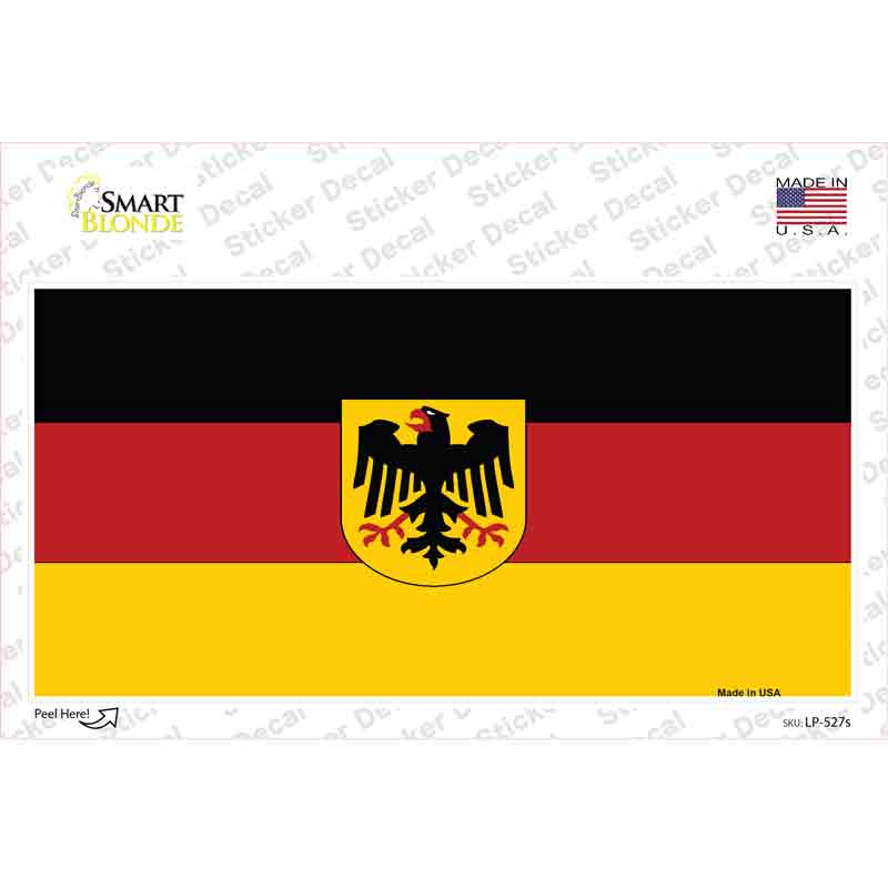 LP-527s-M Germany State Flag Novelty Sticker Decal - Medium