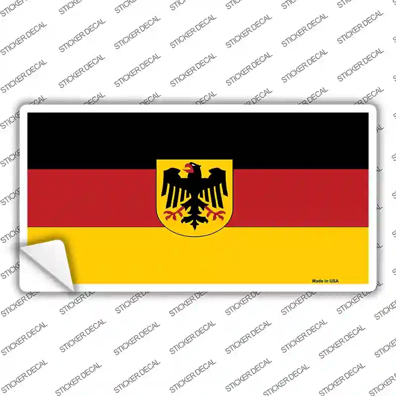 LP-527s-S Germany State Flag Novelty Sticker Decal - Small